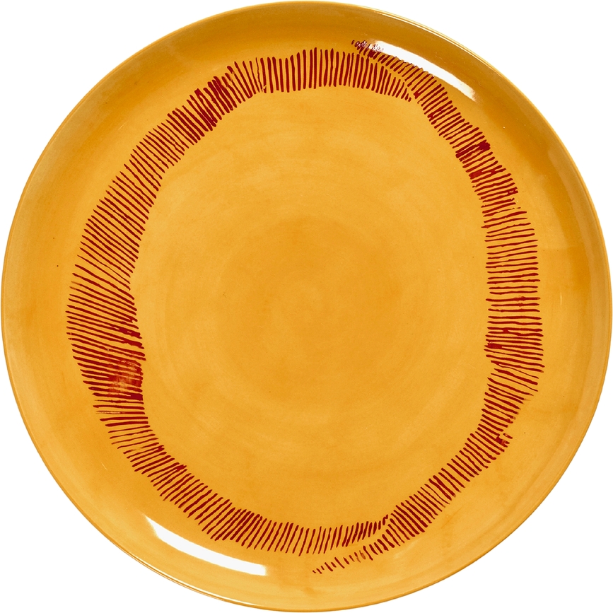 Feast Πιάτο Φαγητού, 26,5 cm, κίτρινο-κόκκινο