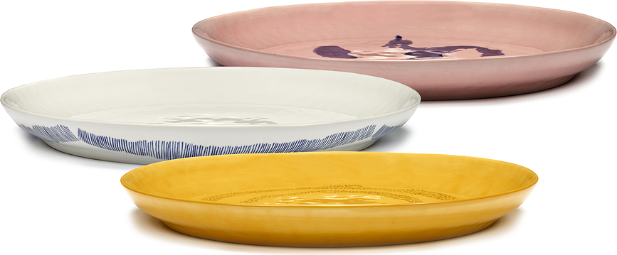 Feast Pepper Assiette de Service 35 cm, rose-bleu