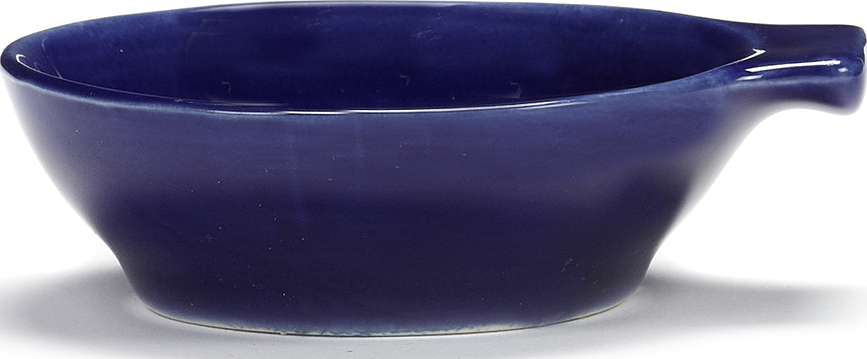 Feast Posodice, 9 cm, temno modro-bele, 4 kosi