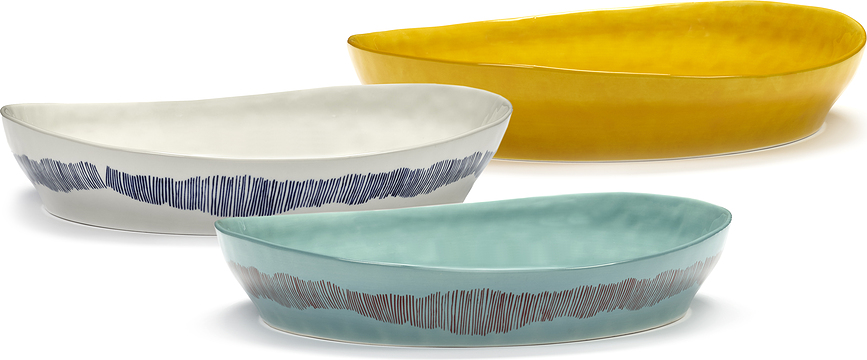 Feast Saladier, 30 cm, jaune et noir