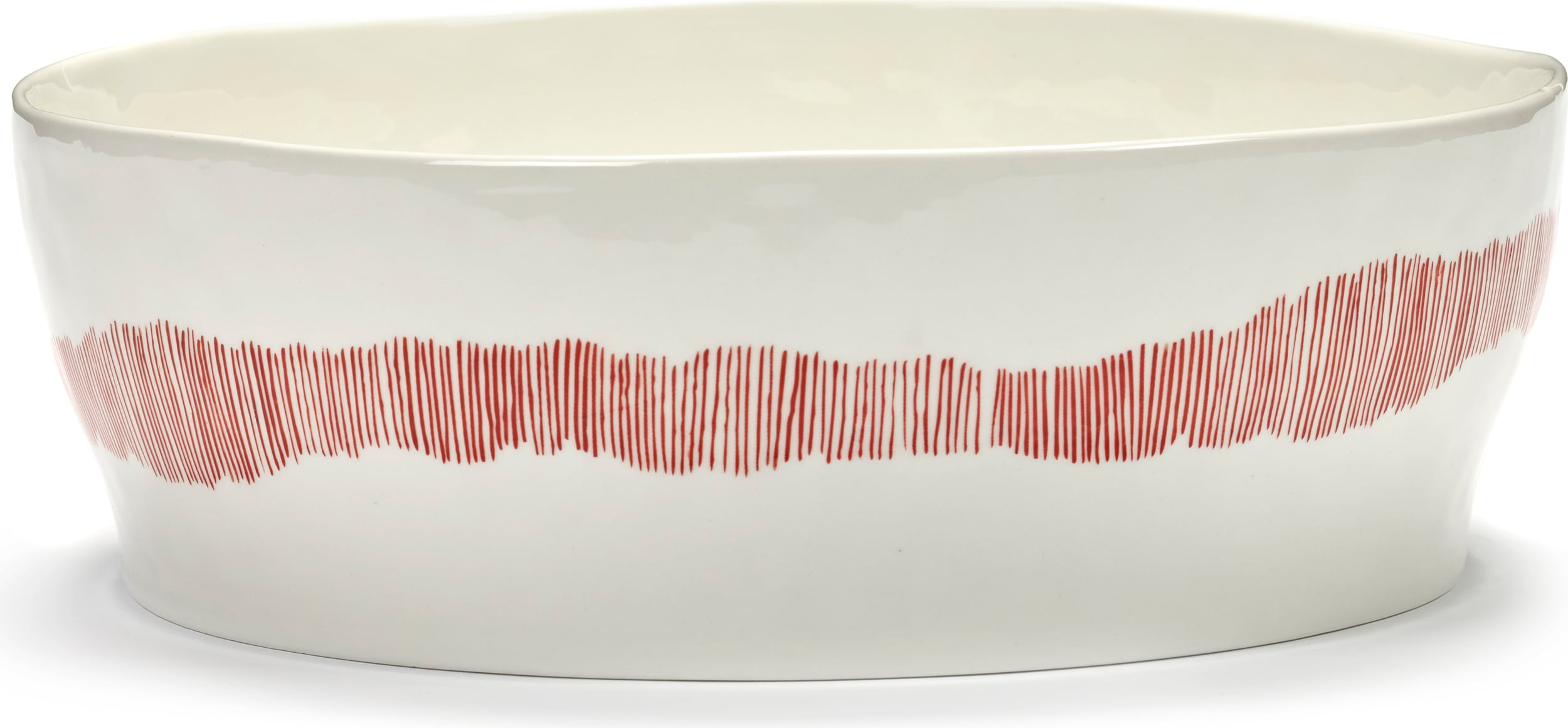 Feast Salatschüssel 28,5 cm, weiß-rot