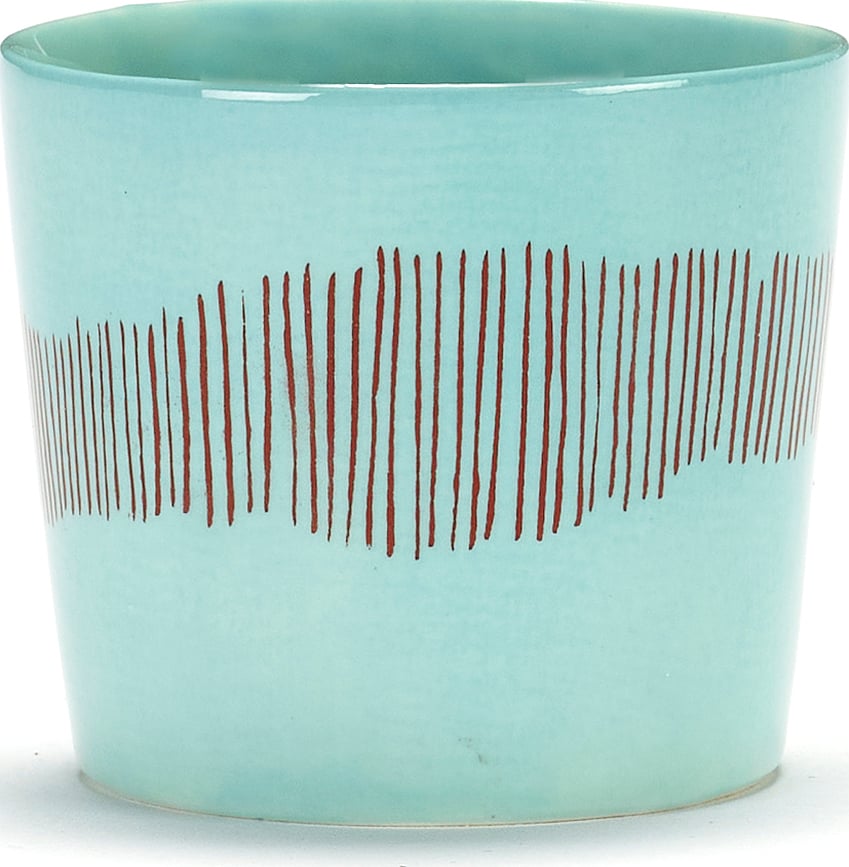 Feast Šalice za espresso 150 ml plavo-crvene 4 kom.