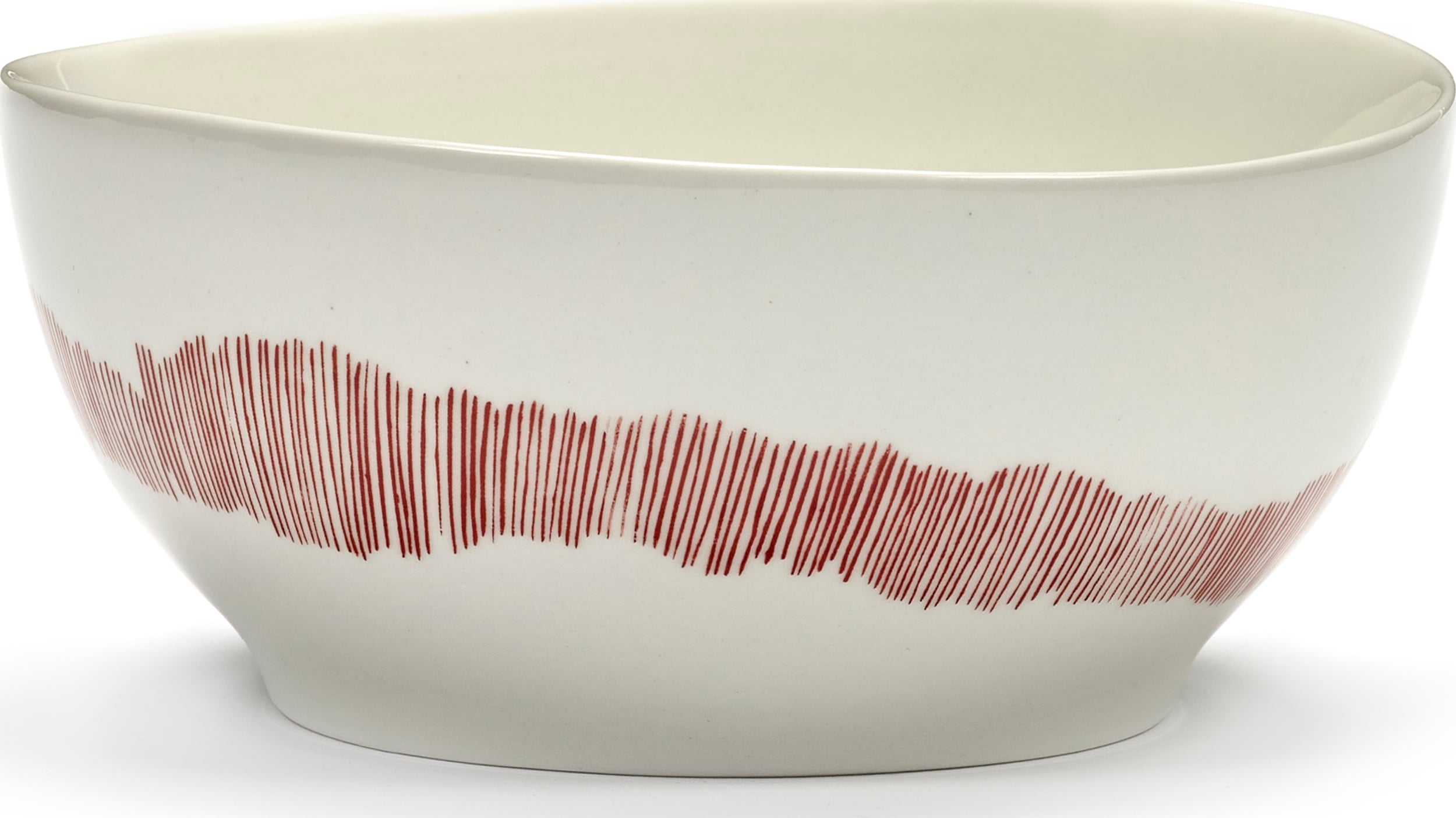 Feast Schalen 16 cm, weiß-rot, 4 St.