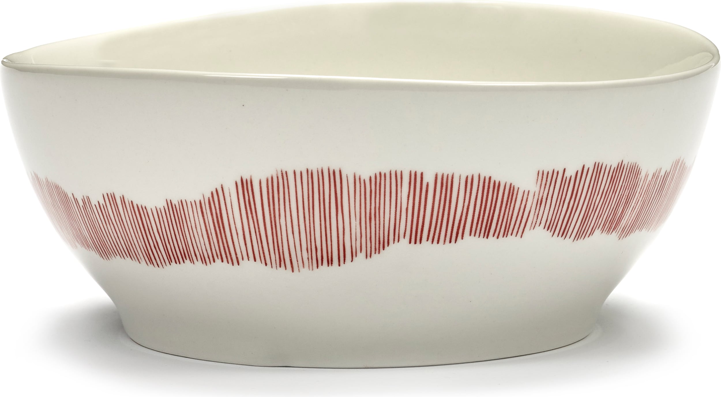 Feast Schalen 18 cm, weiß-rot, 4 St.