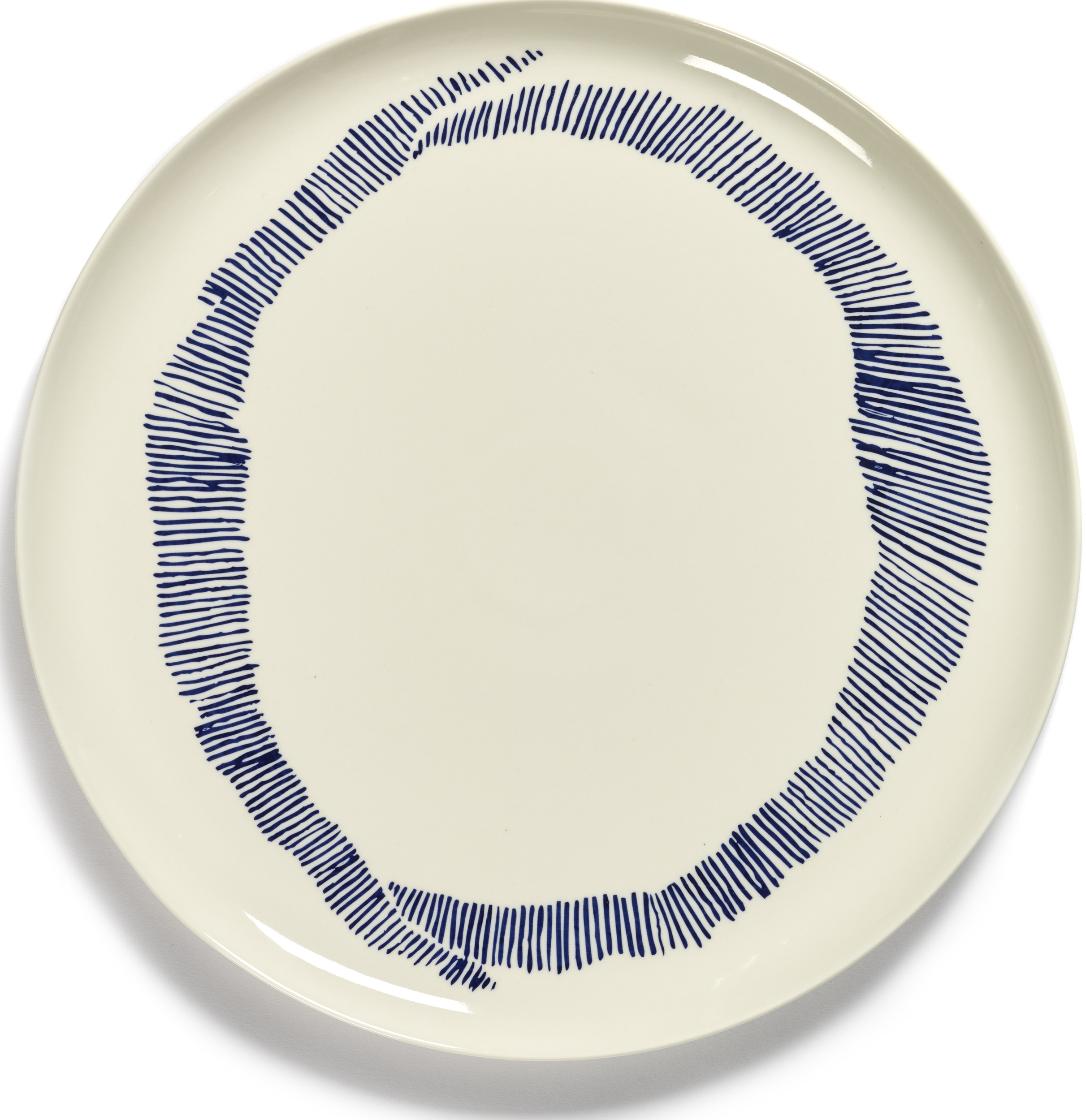 Feast Servierteller weiß-blau