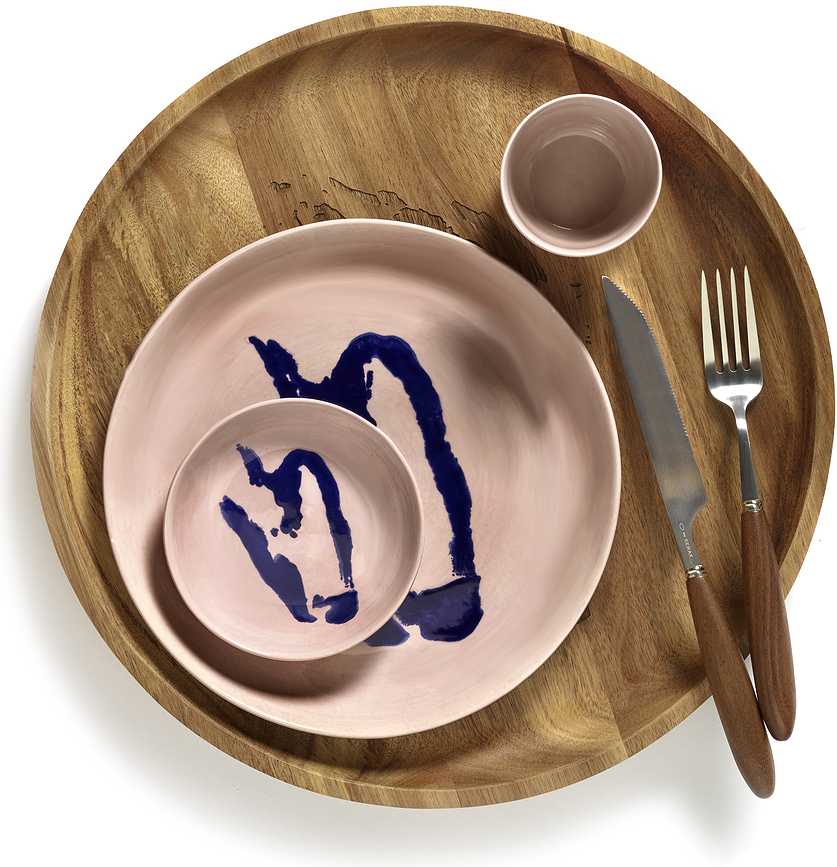 Feast Sklede, 11,5 cm, rumeno-bele, 4 kosi