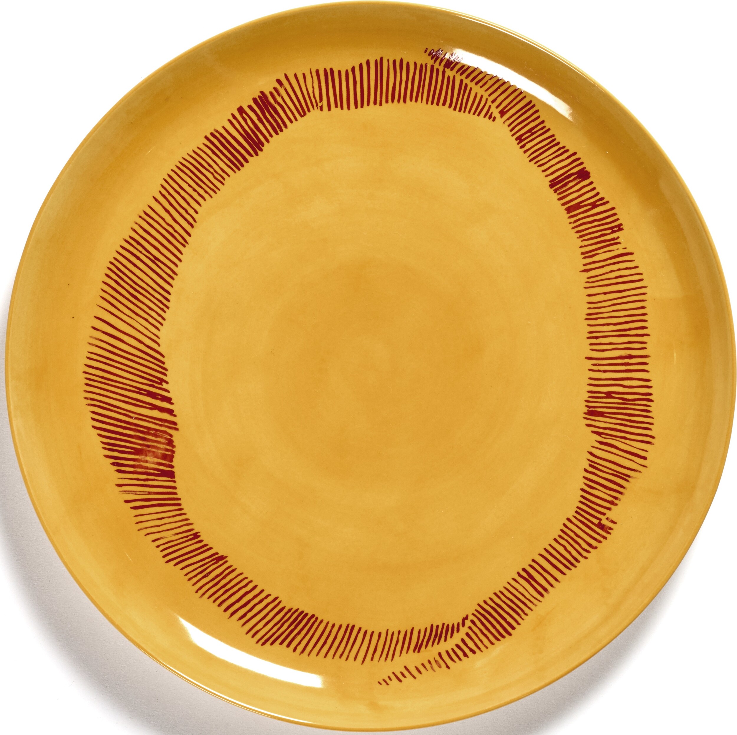 Essteller Feast Speiseteller 26, 5 Cm, Gelb-rot, 2 St.
