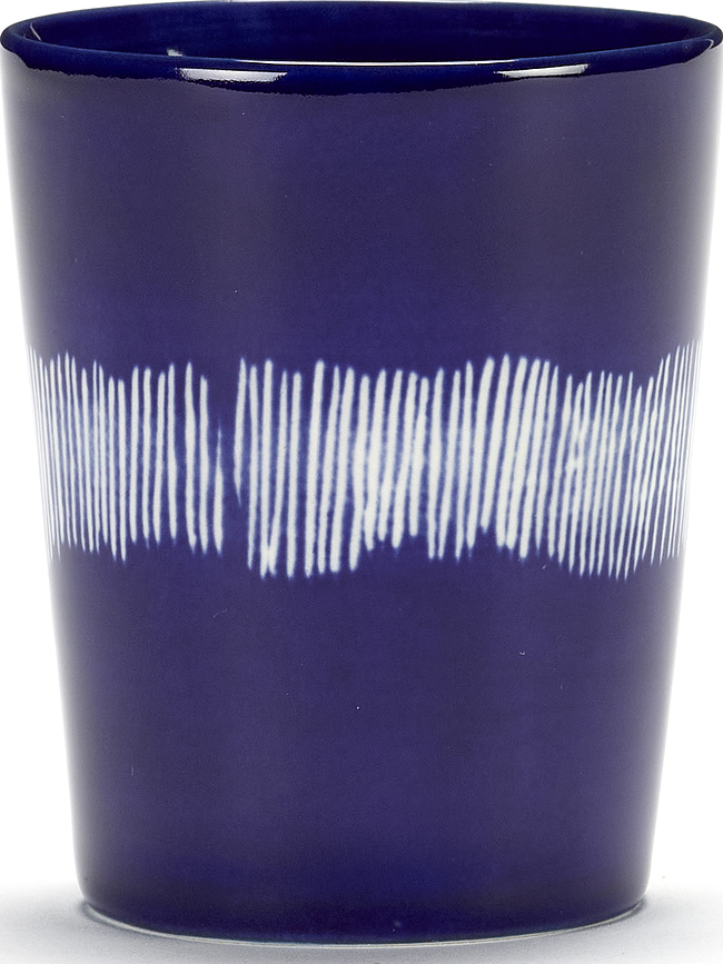 Feast Tasses 330 ml, bleues et blanches, Lot de 4