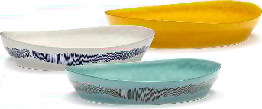 Feast Zdjela za posluživanje 30 cm žuto-crna