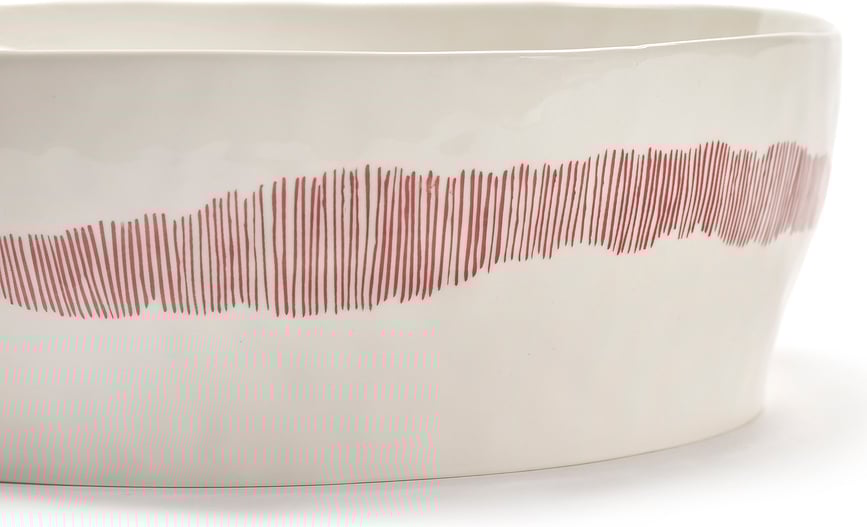 Feast Zdjela za salatu 28,5 cm bijelo-crvena