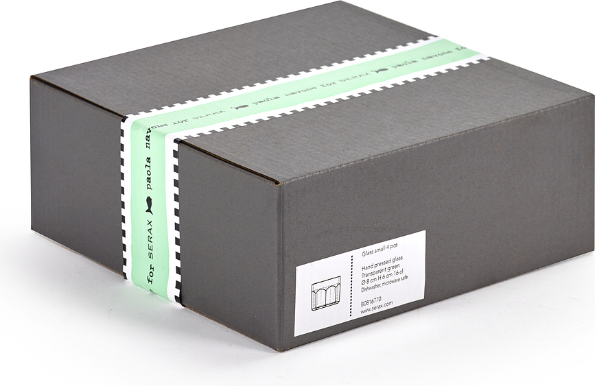 Fish & Fish Verres 400 ml, verts, Lot de 4