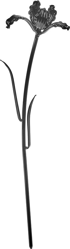 Fleur en verre Josephine Tulip, noire