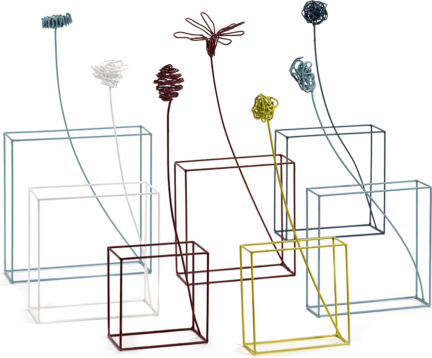 Flores Decorativas Surface, 7 unidades