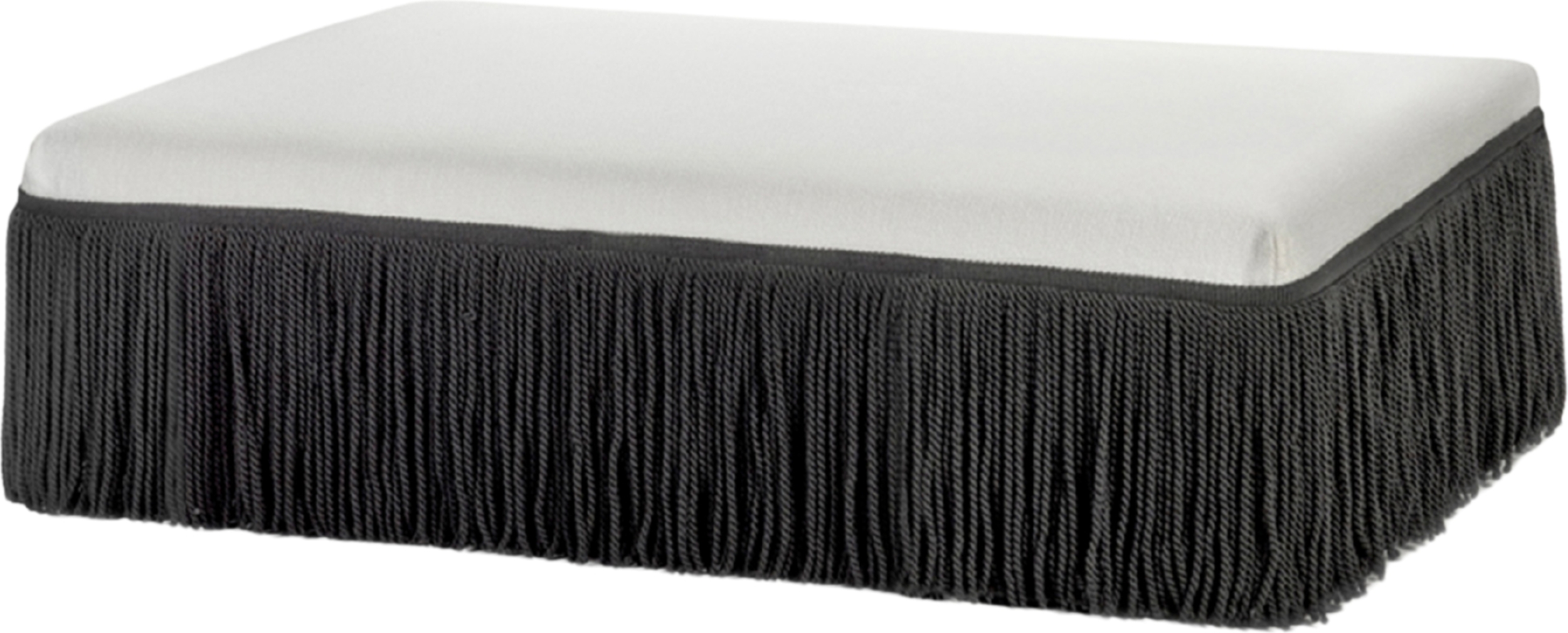 Frin Pouf 140 cm, weiß-schwarz