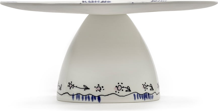 Bandeja Midnight Flowers Blossom Milk, 20 cm