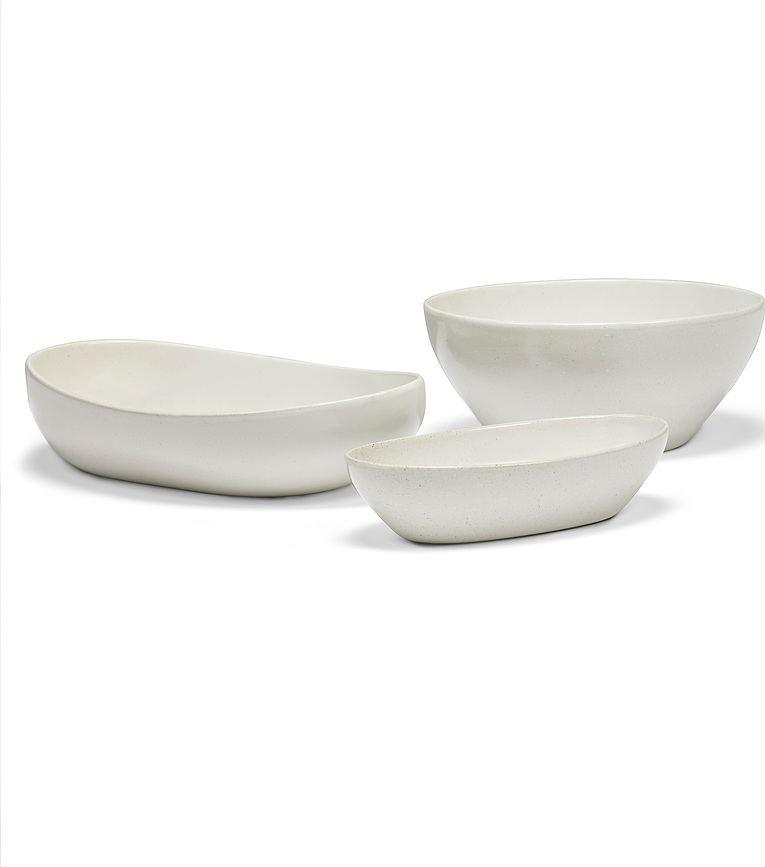 Fuente para Servir Out of Lines, 36 cm, ovalada, marrón y negra