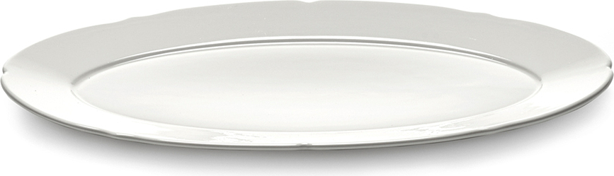 Fuente ovalada Silhouette, 24,5 cm, blanca