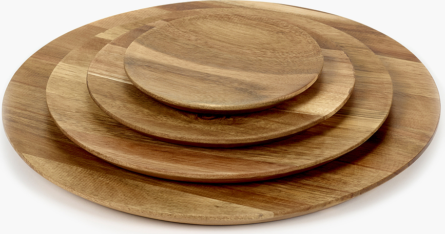 Fuente de madera de acacia Dunes, XL