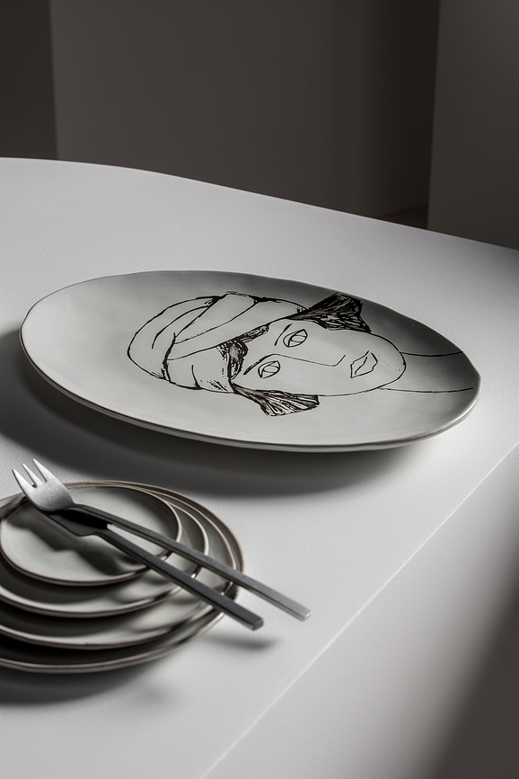 Fuente para servir La Mère, ovalada, 37,5 cm, roja