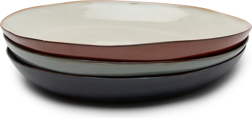 Fuente Terres de Rêves, 35,5 cm, roja y beige