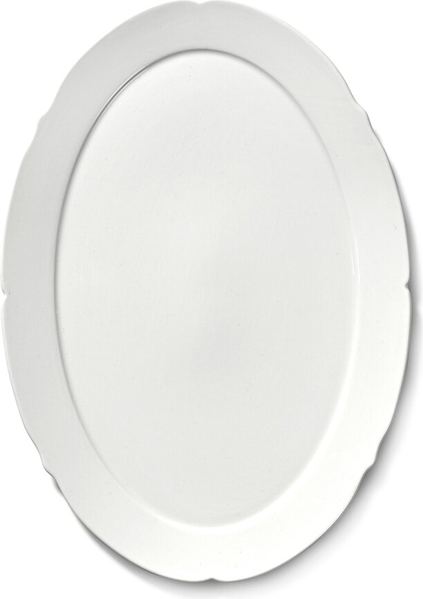 Fuentes ovaladas Silhouette, blanco, 4 unidades