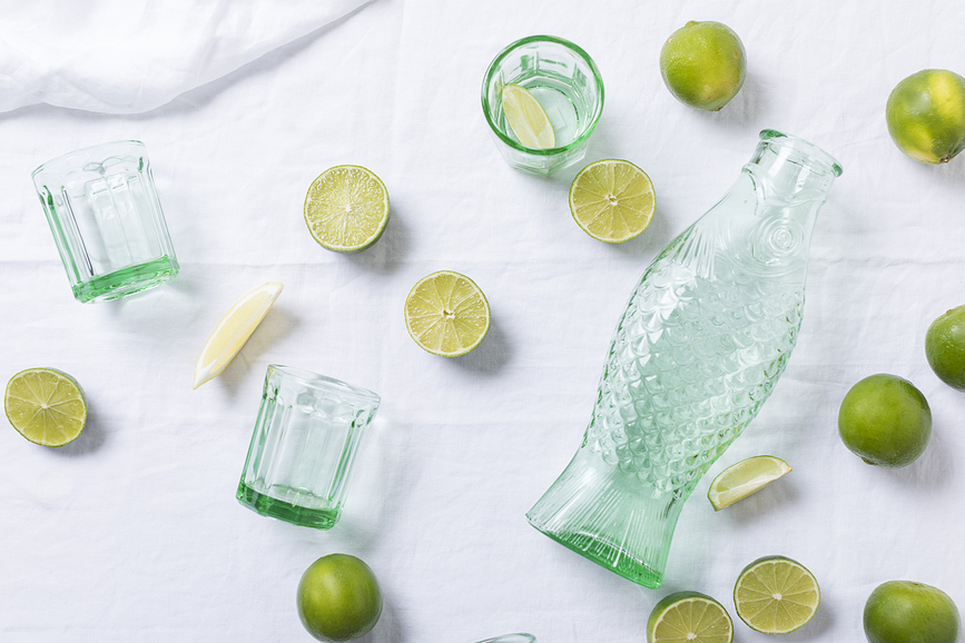 Garrafa Fish & Fish, 850 ml, cobalto