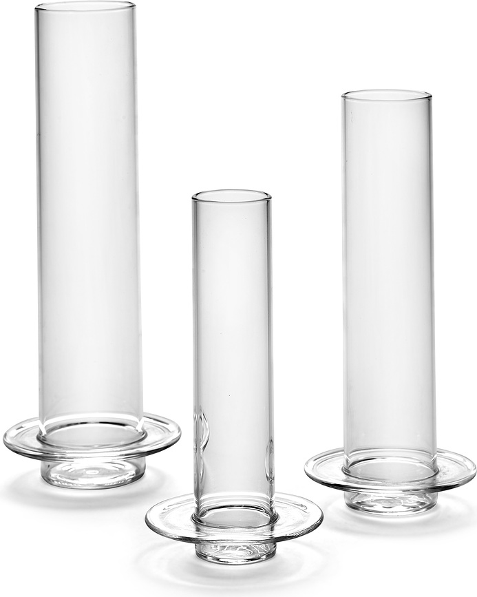 Glass Towers Βάζο διακοσμητικό, 27,5 cm, ροζ-πράσινο