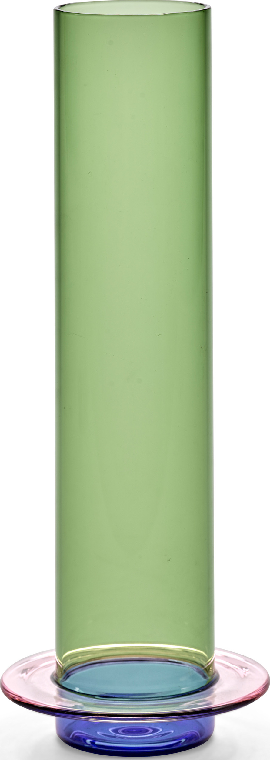 Glass Towers Vase 32,5 cm, grün-rosa