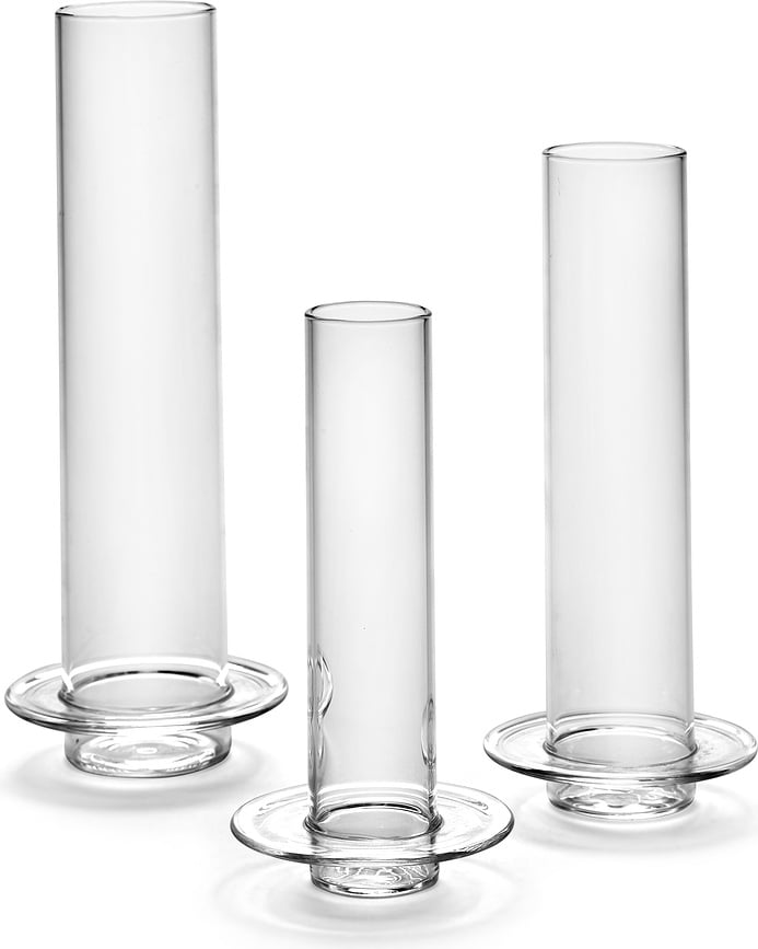 Glass Towers Vaza dekorativna 22,5 cm plavo-siva