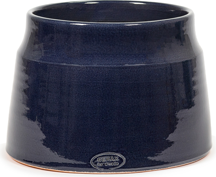 Glazed Shades Cache-pot 25 cm, bleu marine