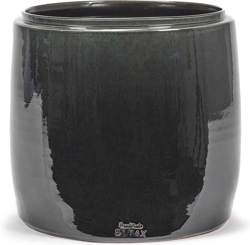 Glazed Shades Cache-pot 26 cm, gris foncé