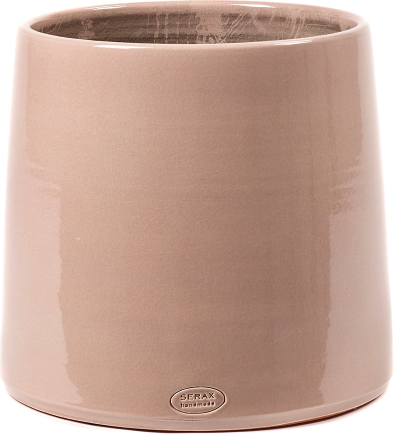 Glazed Shades Cache-Pot, 28 cm, rose pâle
