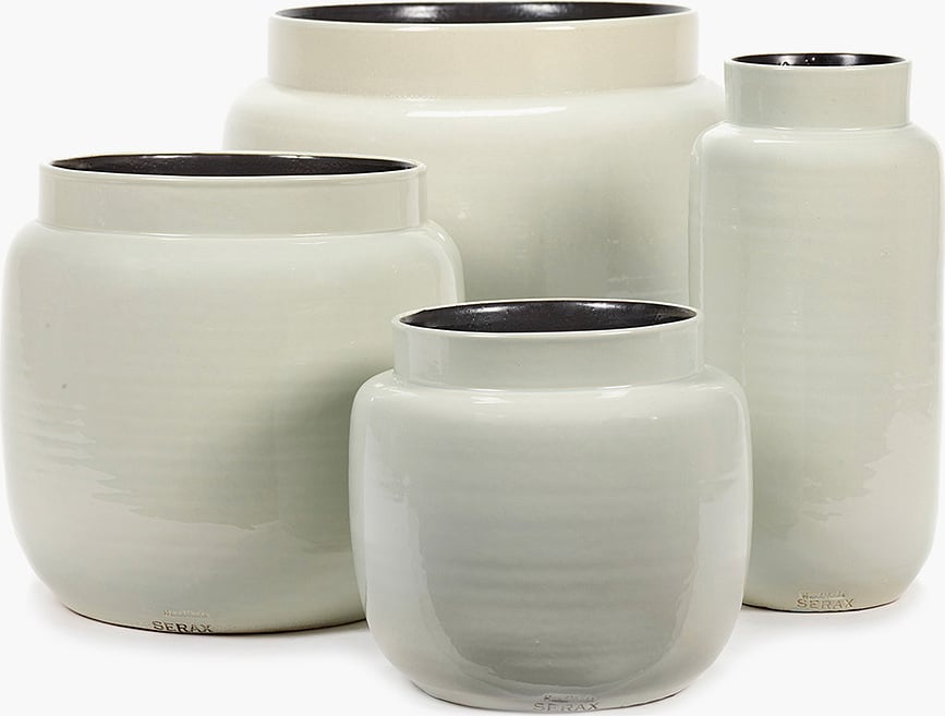 Glazed Shades Cache-Pot 21 cm, gris clair