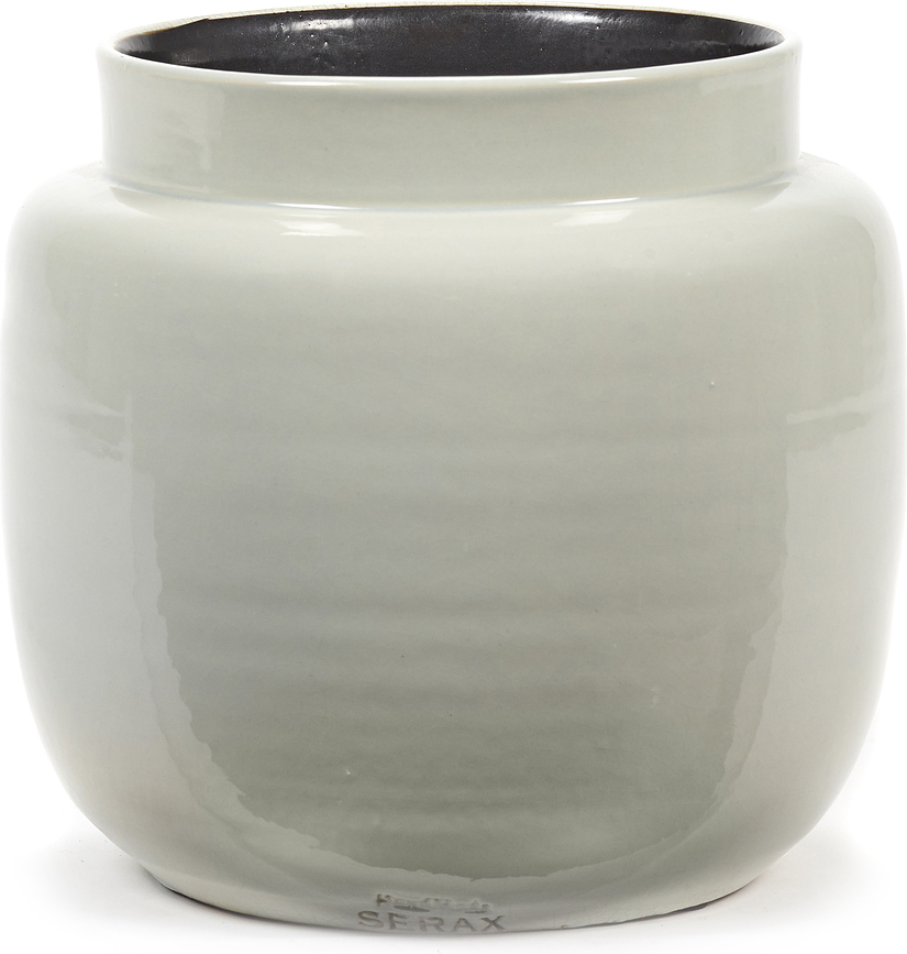 Glazed Shades Cache-pot, gris clair