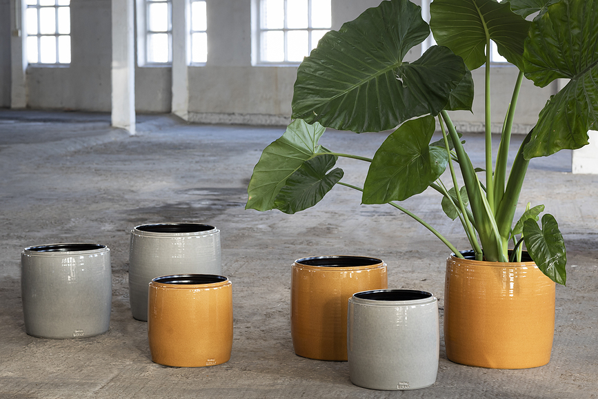 Glazed Shades Cache-pot 26 cm, gris