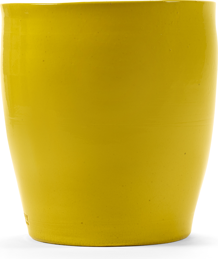 Glazed Shades Cache-pot 40 cm, jaune