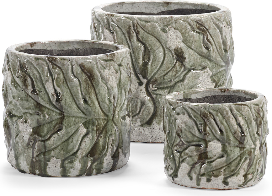 Glazed Shades Cache-Pot 18,5 cm, vert