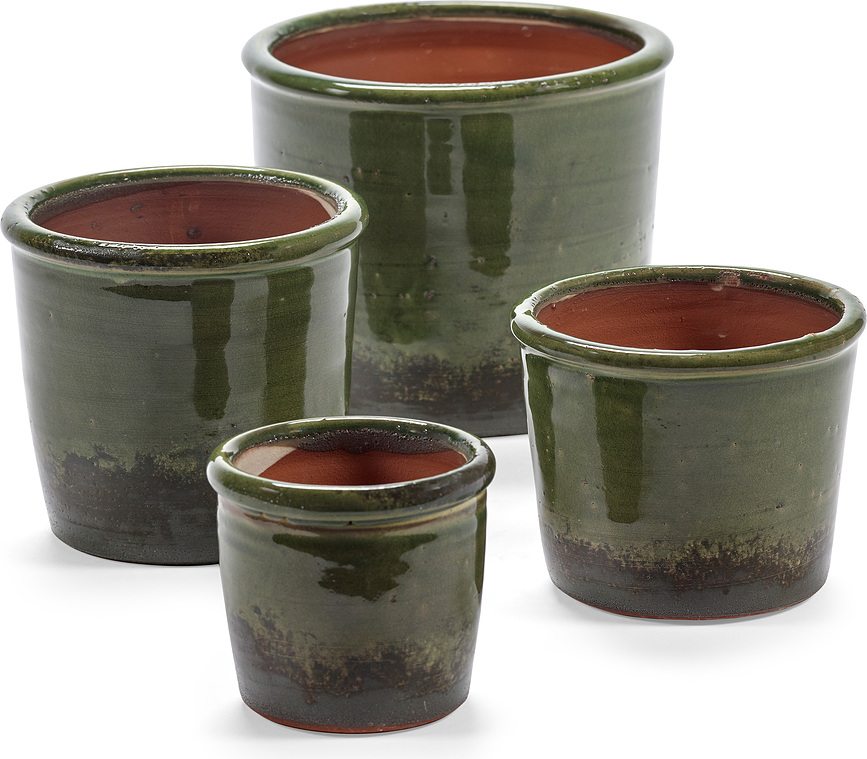 Glazed Shades Lonček, 13,5 cm, rumeno-modri