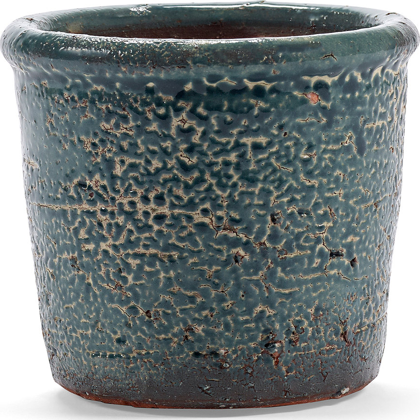 Glazed Shades Γλάστρα, 11 cm, μπλε