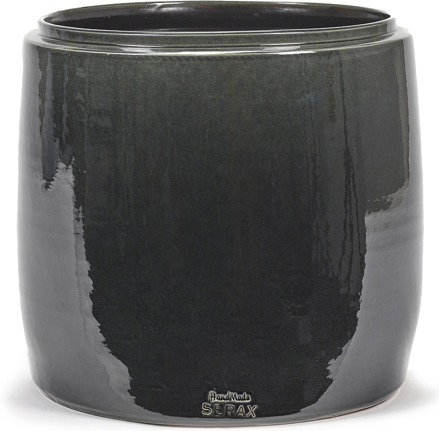 Glazed Shades Kruka 26 cm, mörkgrå