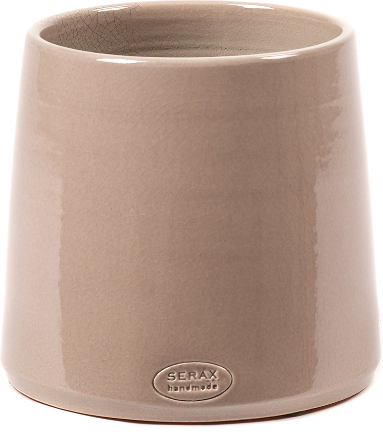 Glazed Shades Okrasni lonec, 18 cm, bledo roza