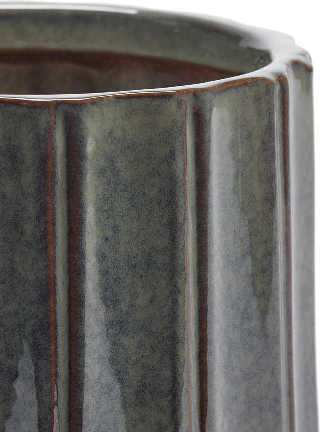 Glazed Shades Okrasni lonec, 20 cm, rjav