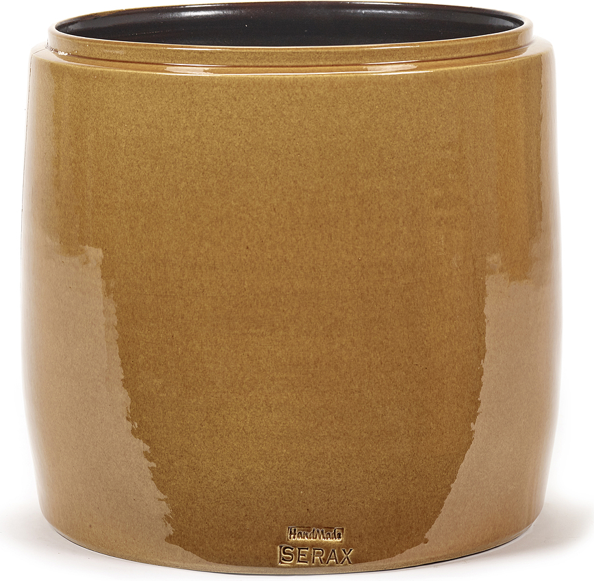 Glazed Shades Okrasni lonec, 22 cm, meden