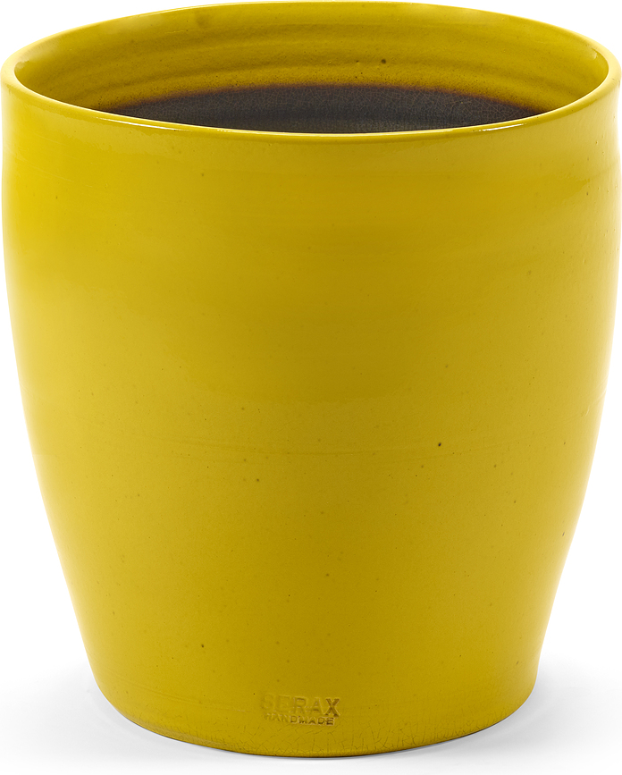 Glazed Shades Okrasni lonec, 30 cm, rumen