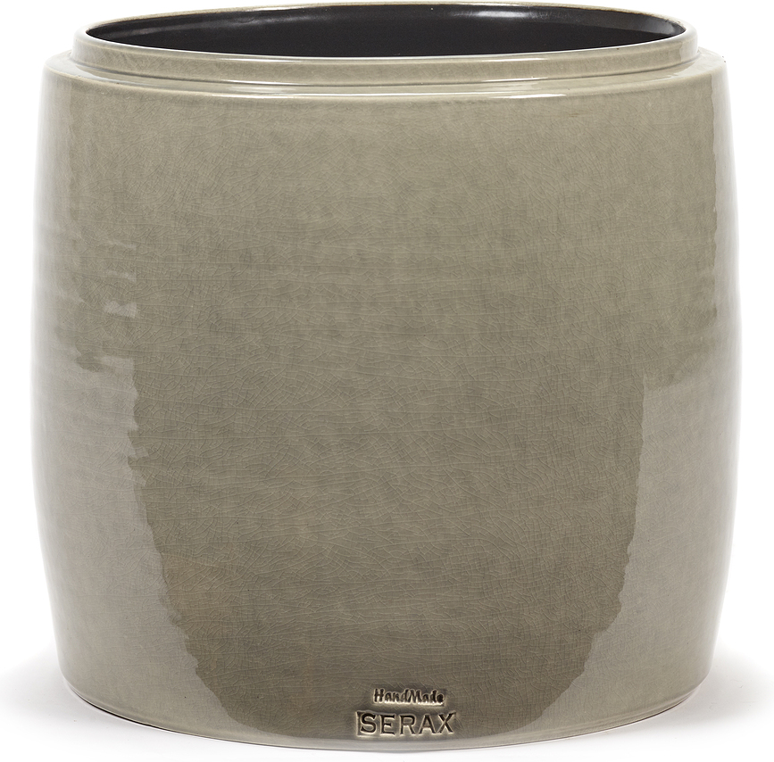 Glazed Shades Okrasni lonec, 30 cm, siv