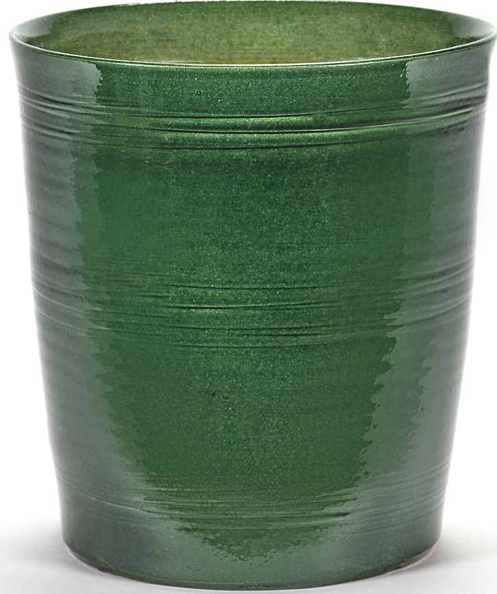 Glazed Shades Okrasni lonec, 30 cm, temnozelen