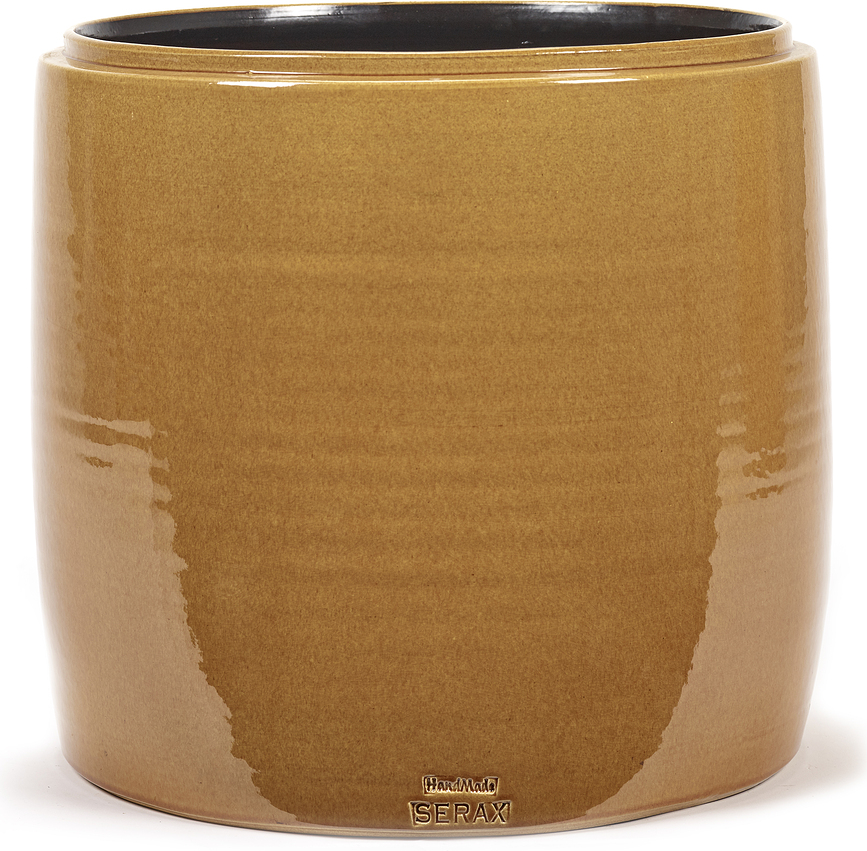 Glazed Shades Okrasni lonec, 34 cm, medeni