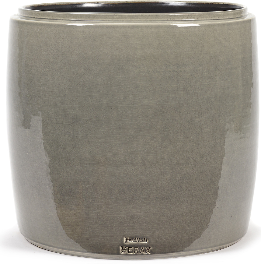 Glazed Shades Okrasni lonec, 34 cm, siv