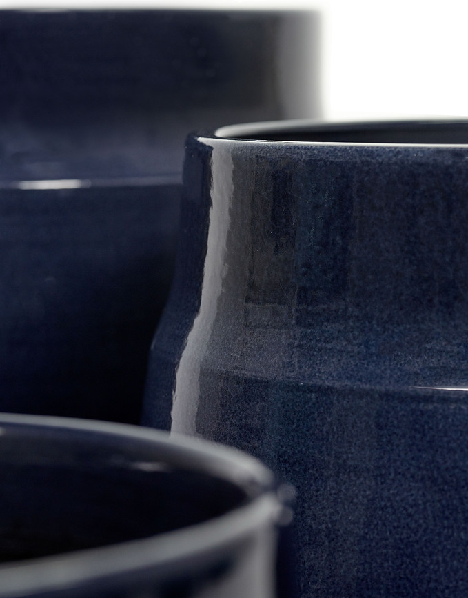 Glazed Shades Okrasni lonec, 36 cm, gozdno zelen