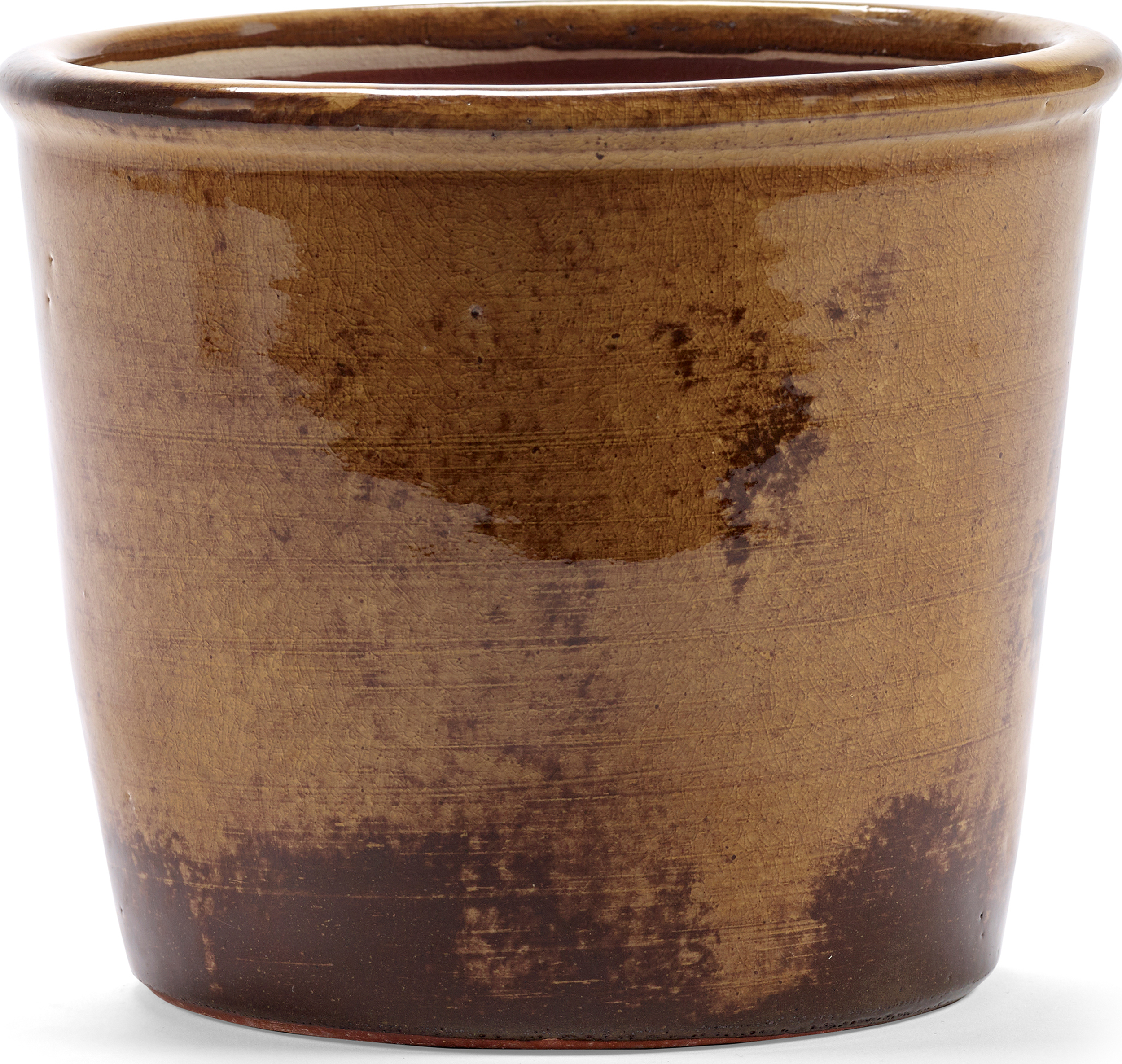 Stehende Blumentöpfe Glazed Shades Pflanztopf 20 Cm, Rostfarben